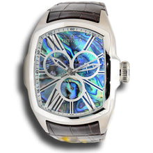 Load image into Gallery viewer, Invicta Lupah Mens 47mm Abalone Dial GMT Day/Date Quartz Watch 45628 Brown Strap-Klawk Watches
