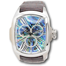 Load image into Gallery viewer, Invicta Lupah Mens 47mm Abalone Dial GMT Day/Date Quartz Watch 45628 Brown Strap-Klawk Watches
