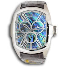 Load image into Gallery viewer, Invicta Lupah Mens 47mm Abalone Dial GMT Day/Date Quartz Watch 45628 Brown Strap-Klawk Watches
