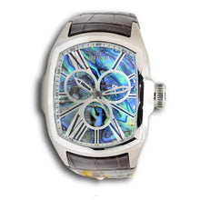 Load image into Gallery viewer, Invicta Lupah Mens 47mm Abalone Dial GMT Day/Date Quartz Watch 45628 Brown Strap-Klawk Watches
