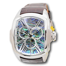 Load image into Gallery viewer, Invicta Lupah Mens 47mm Abalone Dial GMT Day/Date Quartz Watch 45628 Brown Strap-Klawk Watches
