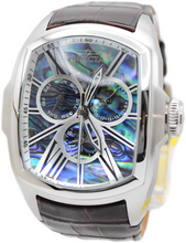 Load image into Gallery viewer, Invicta Lupah Mens 47mm Abalone Dial GMT Day/Date Quartz Watch 45628 Brown Strap-Klawk Watches
