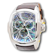 Load image into Gallery viewer, Invicta Lupah Mens 47mm Abalone Dial GMT Day/Date Quartz Watch 45628 Brown Strap-Klawk Watches
