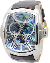 Load image into Gallery viewer, Invicta Lupah Mens 47mm Abalone Dial GMT Day/Date Quartz Watch 45628 Brown Strap-Klawk Watches
