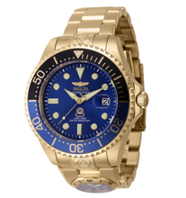 Load image into Gallery viewer, Invicta Grand Diver 47mm Men's Gold Blue Dial Batman Bezel Automatic Dual Time-Klawk Watches
