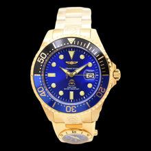 Load image into Gallery viewer, Invicta Grand Diver 47mm Men's Gold Blue Dial Batman Bezel Automatic Dual Time-Klawk Watches
