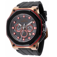 Load image into Gallery viewer, Invicta Akula Men's 50mm Charcoal Dial Rose Gold Silicone Chrono Watch 46150-Klawk Watches

