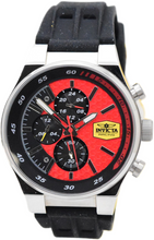 Load image into Gallery viewer, Invicta Racing Men's 44mm Red Honeycomb Dial Black Dual Time Sport Watch 47739
