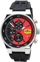Load image into Gallery viewer, Invicta Racing Men's 44mm Red Honeycomb Dial Black Dual Time Sport Watch 47739
