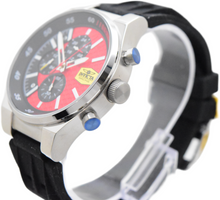 Load image into Gallery viewer, Invicta Racing Men's 44mm Red Honeycomb Dial Black Dual Time Sport Watch 47739
