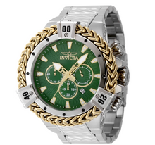 Load image into Gallery viewer, Invicta Bolt Herc Men's 54mm Green Dial Gold Bolt Cable Chronograph Watch 48155-Klawk Watches
