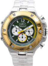 Load image into Gallery viewer, Invicta Racing Speedline Men's 56mm Green &amp; Gold Chronograph Watch 48315-Klawk Watches
