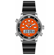 Load image into Gallery viewer, Invicta Pro Diver Men's 46.5mm Orange Dual Time Digital Ana-Digi Watch 48368-Klawk Watches
