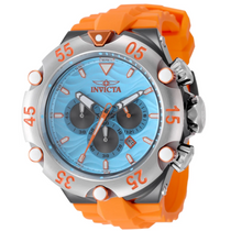 Load image into Gallery viewer, Invicta Subaqua Cobra Men's 54mm Blue Wave Dial Orange Sport Chrono Watch 48543-Klawk Watches
