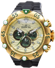 Load image into Gallery viewer, Invicta Subaqua Cobra Men's 54mm Gold &amp; Green Sport Chrono Watch 48544-Klawk Watches
