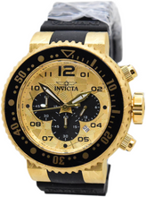 Load image into Gallery viewer, Invicta Pro Diver Laser Acid Etched Geo Case Men's 52mm Gold Chrono Watch 48618
