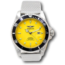 Load image into Gallery viewer, Invicta Pro Diver Automatic Men's 47mm Sunburst Yellow Fade Mesh Watch 48628-Klawk Watches

