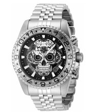 Load image into Gallery viewer, Invicta Pro Diver Dia Day Los Muertos 43mm Black Skull Floral Chrono Watch 48950-Klawk Watches

