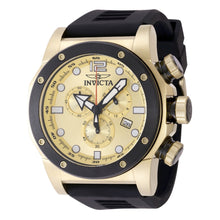 Load image into Gallery viewer, Invicta Sea Hunter 48980 Men's 52mm Chronograph Watch Gold Dial Black Band-Klawk Watches
