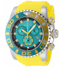 Load image into Gallery viewer, Invicta Sea Hunter Blue Dial Men's 52mm Yellow Fly Back Chrono Watch 48983-Klawk Watches
