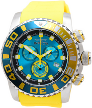 Load image into Gallery viewer, Invicta Sea Hunter Blue Dial Men's 52mm Yellow Fly Back Chrono Watch 48983-Klawk Watches
