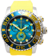Load image into Gallery viewer, Invicta Sea Hunter Blue Dial Men's 52mm Yellow Fly Back Chrono Watch 48983-Klawk Watches
