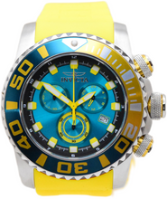 Load image into Gallery viewer, Invicta Sea Hunter Blue Dial Men's 52mm Yellow Fly Back Chrono Watch 48983-Klawk Watches
