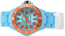 Load image into Gallery viewer, Invicta Grand Diver Playa Men's 42mm Light Blue &amp; Orange Aqua-Plated Watch 49484-Klawk Watches
