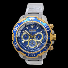 Load image into Gallery viewer, Invicta Commander TI-22 Titanium Men's 48mm Blue &amp; Gold Chrono Watch 49496-Klawk Watches
