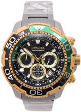Load image into Gallery viewer, Invicta Commander TI-22 Titanium Men's 48mm Green &amp; Gold Chrono Watch 49498-Klawk Watches
