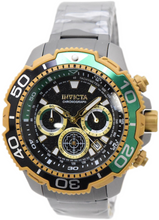 Load image into Gallery viewer, Invicta Commander TI-22 Titanium Men's 48mm Green &amp; Gold Chrono Watch 49498-Klawk Watches
