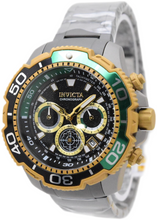 Load image into Gallery viewer, Invicta Commander TI-22 Titanium Men's 48mm Green &amp; Gold Chrono Watch 49498-Klawk Watches
