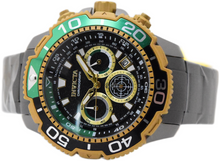 Load image into Gallery viewer, Invicta Commander TI-22 Titanium Men's 48mm Green &amp; Gold Chrono Watch 49498-Klawk Watches
