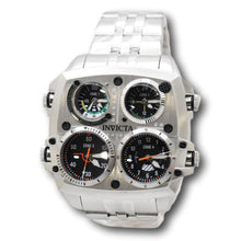 Load image into Gallery viewer, Invicta Aviator Zulu 4-Time Zone Men's 50mm Large Silver Quartz Watch 49605

