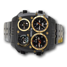 Load image into Gallery viewer, Invicta Aviator Zulu 4-Time Zone Triple Black Mens 50mm Large Quartz Watch 49606
