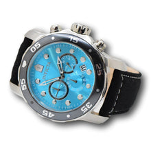 Load image into Gallery viewer, Invicta Pro Diver Blue Dial Gunmetal Men's 48mm Black Leather Chrono Watch 49835
