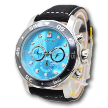 Load image into Gallery viewer, Invicta Pro Diver Blue Dial Gunmetal Men's 48mm Black Leather Chrono Watch 49835

