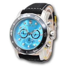 Load image into Gallery viewer, Invicta Pro Diver Blue Dial Gunmetal Men's 48mm Black Leather Chrono Watch 49835
