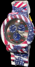 Load image into Gallery viewer, Invicta Pro Diver Exclusive Aqua Plated American Flag Stars Stripes Watch 50208-Klawk Watches
