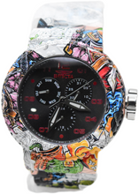 Load image into Gallery viewer, Invicta Pro Diver Exclusive NeoArt Flux Graffiti Plating 52mm Quartz Watch 50212

