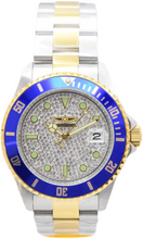 Load image into Gallery viewer, Invicta Pro Diver Pave Crystal Gold Two Tone Japan Automatic 43mm Watch 50283
