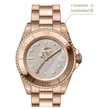 Load image into Gallery viewer, Invicta Pro Diver Rose Gold Pave Crystal Dial Japan Automatic 43mm Watch 50285
