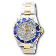 Load image into Gallery viewer, Invicta Pro Diver Azure Royale 40mm Two Tone Pave Crystal Quartz Watch 50287
