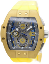 Load image into Gallery viewer, Invicta Racing Gold Circuit Men's 47mm Skeleton Dial Yellow Chrono Watch 50414-Klawk Watches
