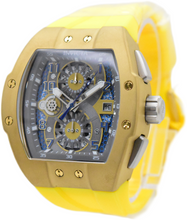 Load image into Gallery viewer, Invicta Racing Gold Circuit Men's 47mm Skeleton Dial Yellow Chrono Watch 50414-Klawk Watches
