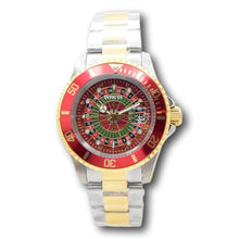 Load image into Gallery viewer, Invicta Pro Diver House of Cards Roulette 40mm Red Dial Two Tone Quartz Watch
