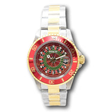 Load image into Gallery viewer, Invicta Pro Diver House of Cards Roulette 40mm Red Dial Two Tone Quartz Watch
