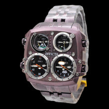 Load image into Gallery viewer, Invicta Aviator Zulu 4-Time Zone Smoky Plum Men's 50mm Large Quartz Watch 50660
