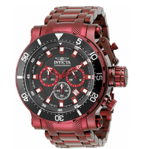 Load image into Gallery viewer, Invicta Coalition Forces Men's 52mm Burgundy Red Chronograph Watch 50764 Rare-Klawk Watches
