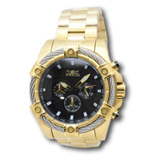 Load image into Gallery viewer, Invicta Bolt Cable Valkir Black Gold Men's 52mm Quartz Chronograph Watch 69799
